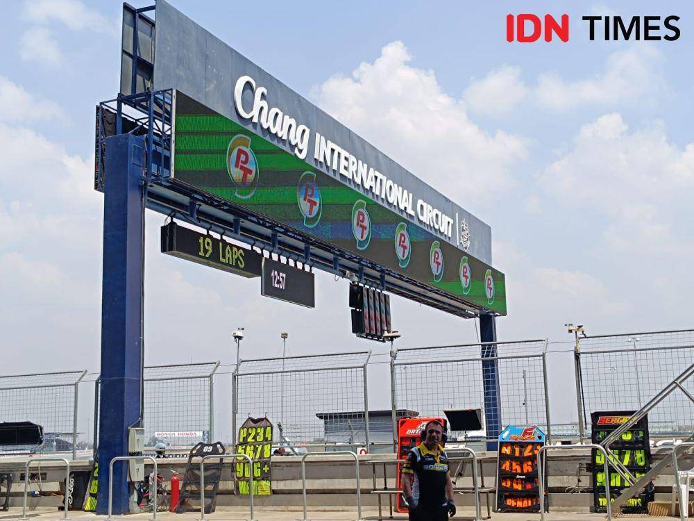 Ilustrasi Sirkuit Chang, Buriram, Thailand (IDN Times / Tino Satrio)