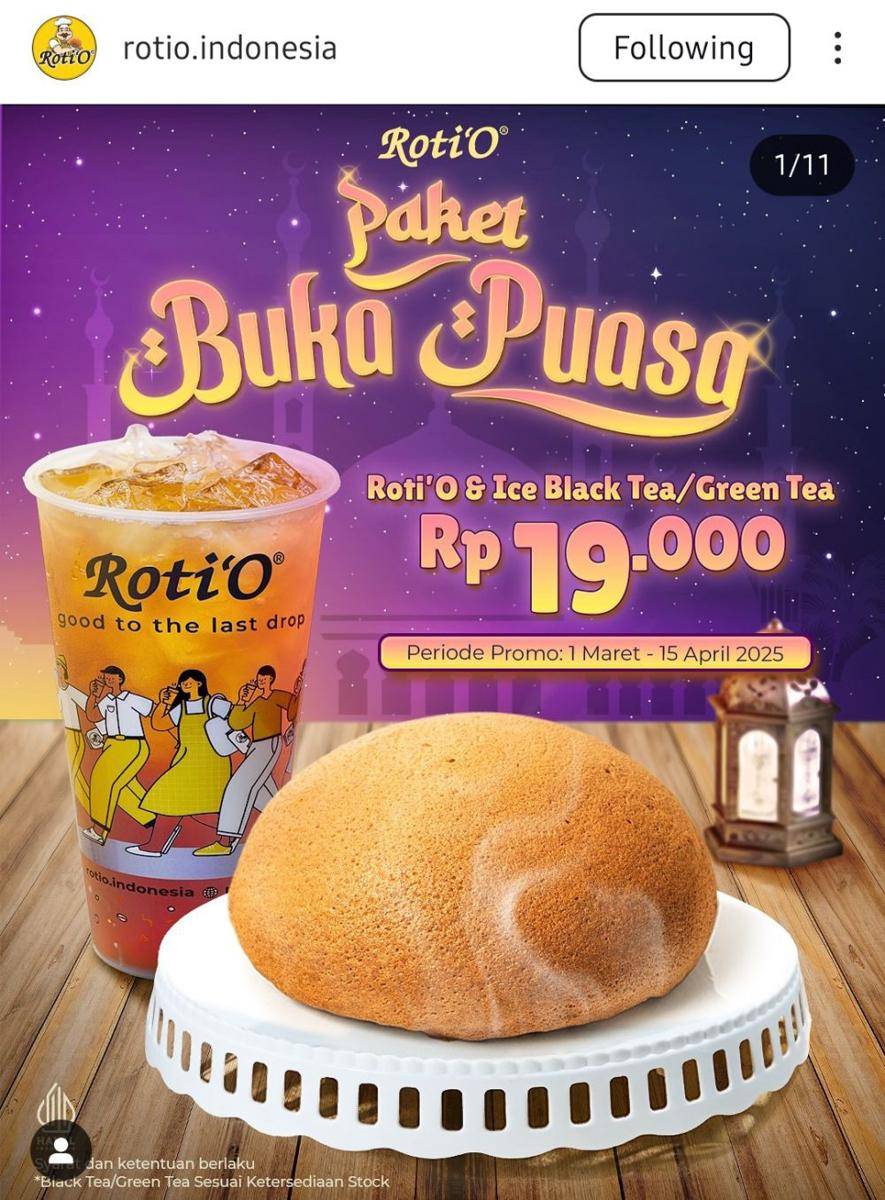 Promo Roti'O Ramadan 2025 (instagram.com/rotio.indonesia)
