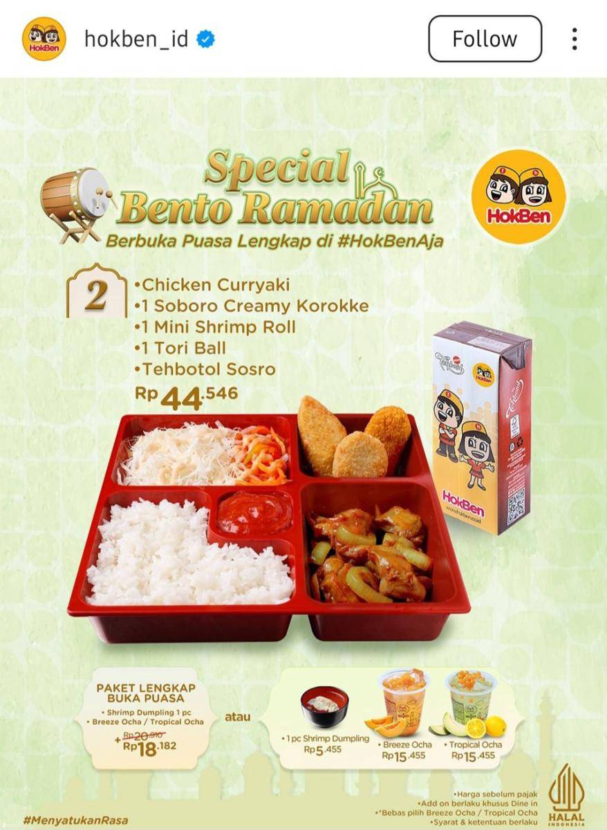 Promo HokBen Ramadan 2025 (instagram.com/hokben_id)