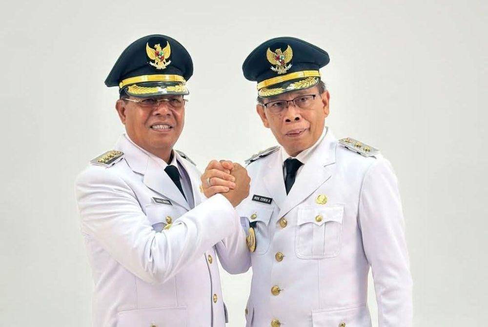 Bupati dan Wakil Bupati Lotim, Haerul Warisin - Edwin Hadiwijaya (IDN Times/Istimewa)