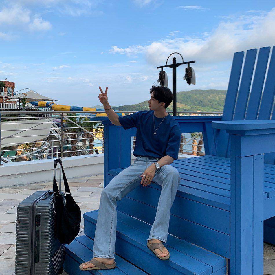 airport fashion untuk pria (instagram.com/leehk.k)