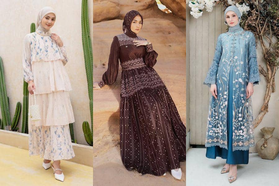 9 Gamis Muslim untuk Lebaran 2025, Menawan dengan Beragam Motif