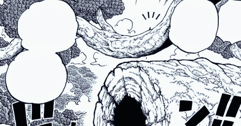 Bekas Desa Haugen di Elbaph. (mangaplus.shueisha.co.jp/One Piece)