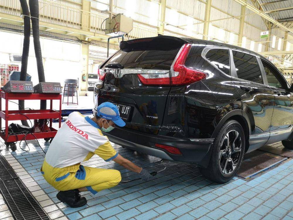 Ilustrasi tes emisi kendaraan (honda-indonesia.com)
