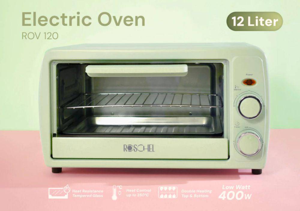 Roschel Electric Mini Oven 12 Liter (shopee.co.id/Roschel Official Store)