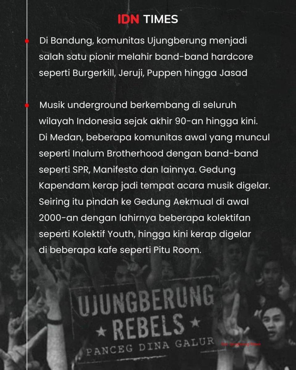 Infografis sejarah perkembangan musik underground di Indonesia (IDN Times/Mardya Shakti)