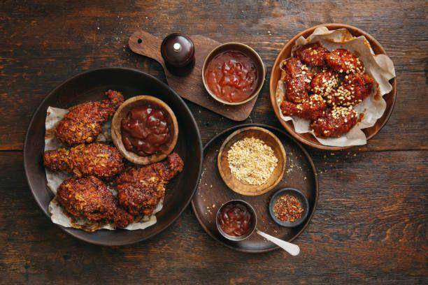 Ilustrasi ayam goreng bumbu khas Korea (istockphoto.com)