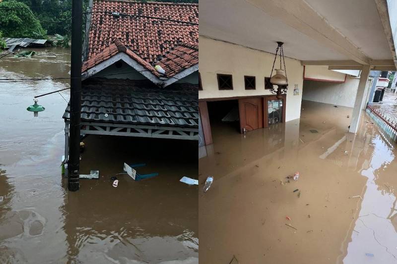 Banjir di Pejaten Timur pada Selasa (4/3/2025). (dok. IDN Times/Istimewa)