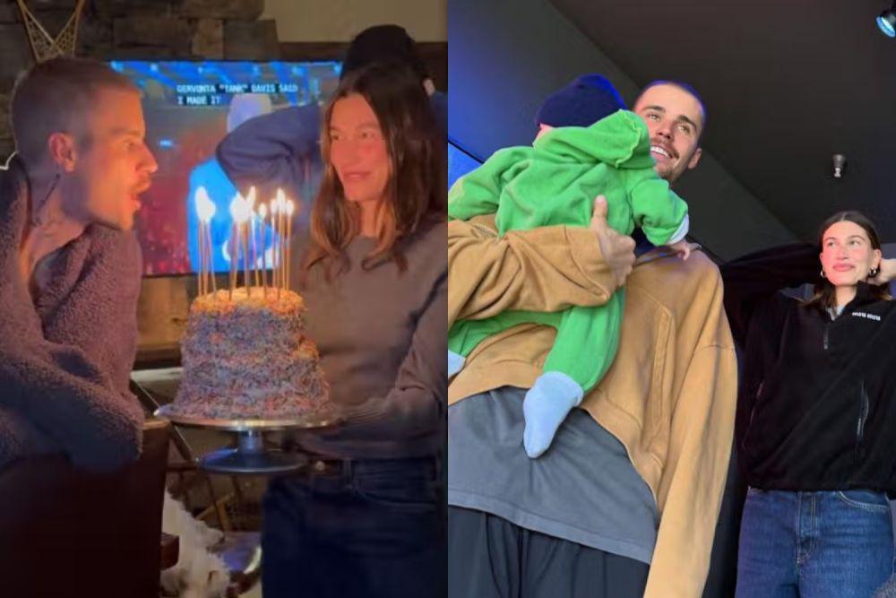 7 Potret Ulang Tahun ke-31 Justin Bieber, Sambil Momong Baby Jack!