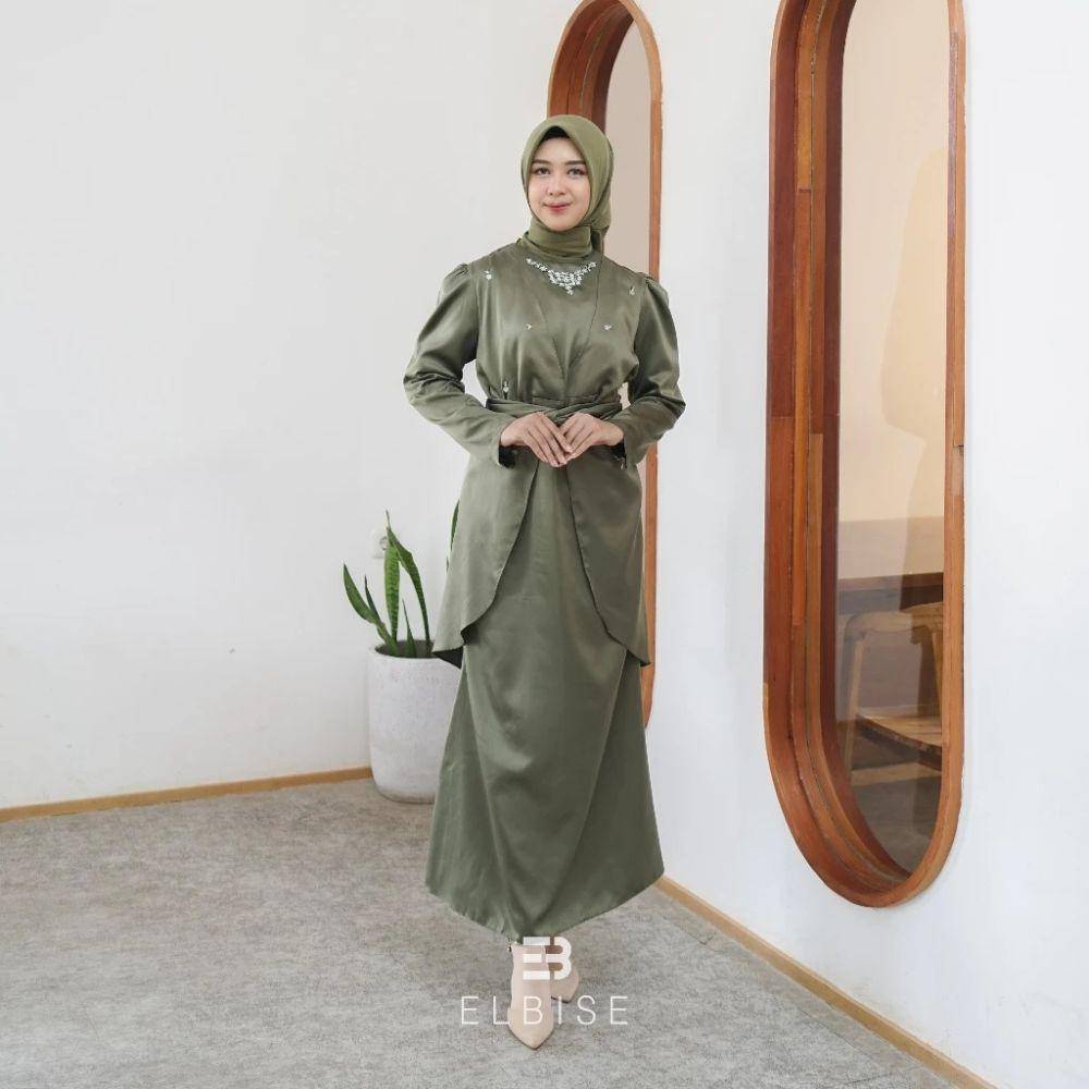 Rekomendasi Baju Kurung untuk Lebaran 2025 (shopee.co.id/Elbise Indonesia Official Store)
