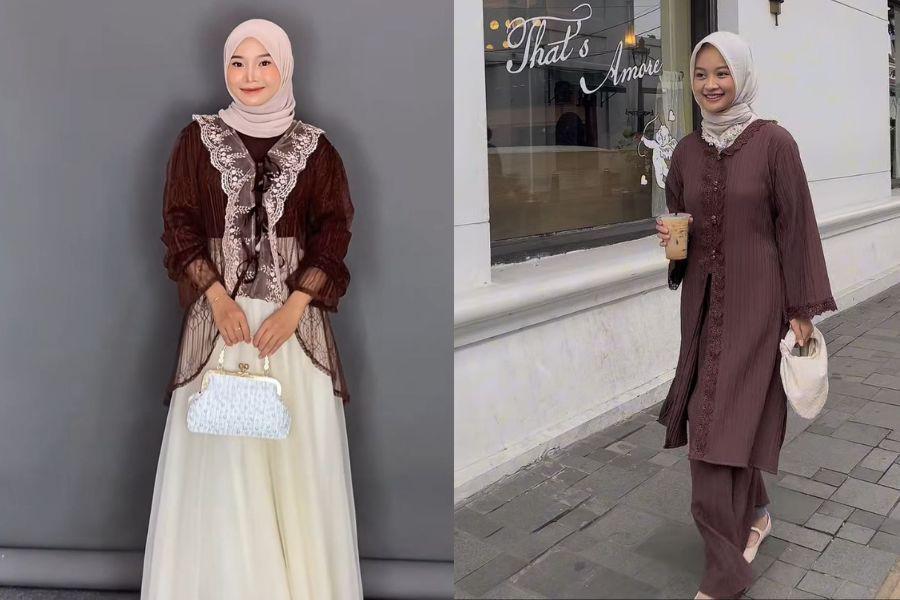 5 Ide Mix and Match Baju Lebaran Cokelat Mahogany, Siap Curi Atensi?
