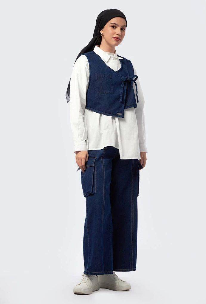 Rekomendasi Outer Vest untuk Lebaran 2025 (shopee.co.id/JENAHARA Official Shop)