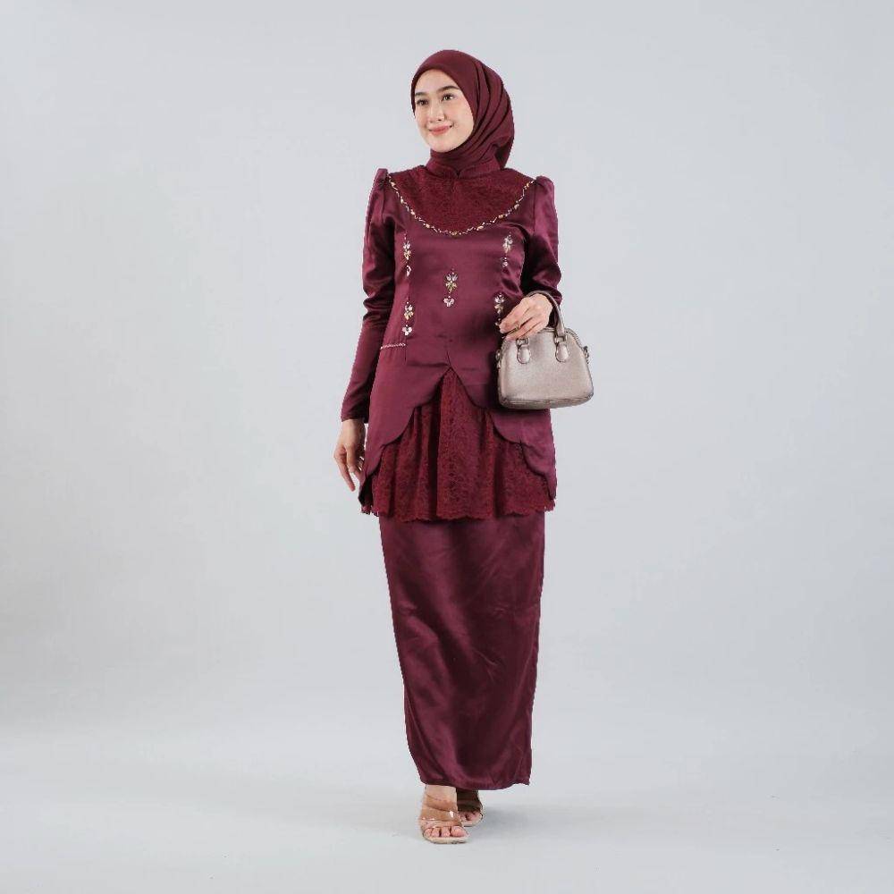Rekomendasi Baju Kurung untuk Lebaran 2025 (shopee.co.id/Elbise Indonesia Official Store)