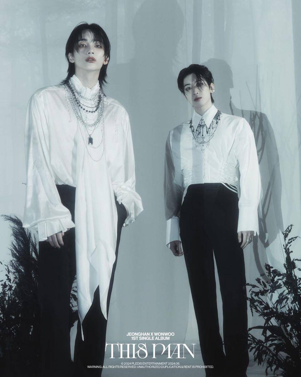 JxW di foto konsep album This Man (x.com/pledis_17)