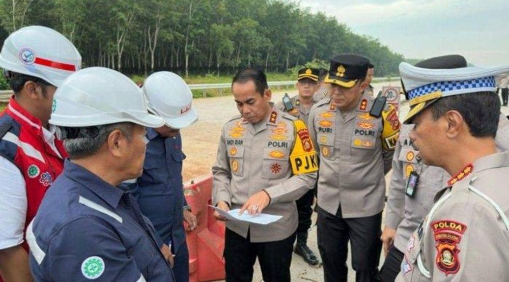 Ditlantas Sumsel Simulasi Tol Betung Seksi 1-2 Sebelum Arus Mudik