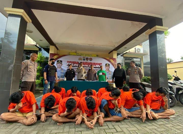 Modus Stut, 9 Pelaku Curanmor Surabaya Diringkus
