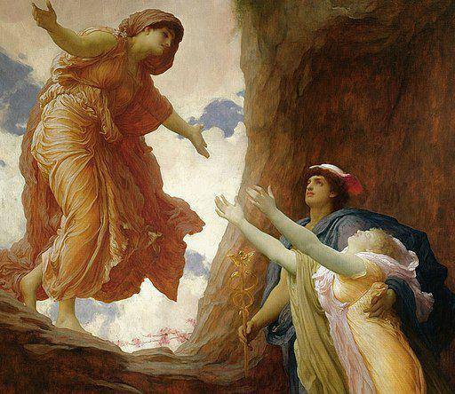 ilustrasi kembalinya Persephone kepada ibunya Demeter (commons.wikimedia.org/wiki/Frederic Leighton)