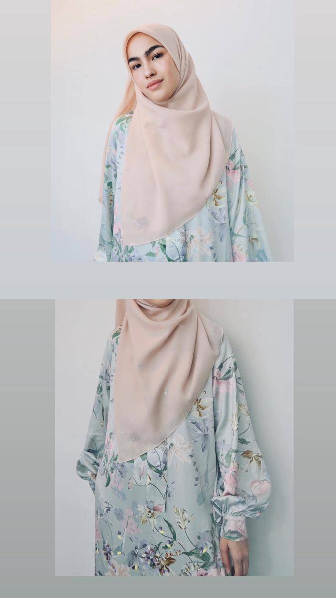 potret ide outfit motif pakai hijab menutup dada ala Elfira Loy (instagram.com/elfiraloy)