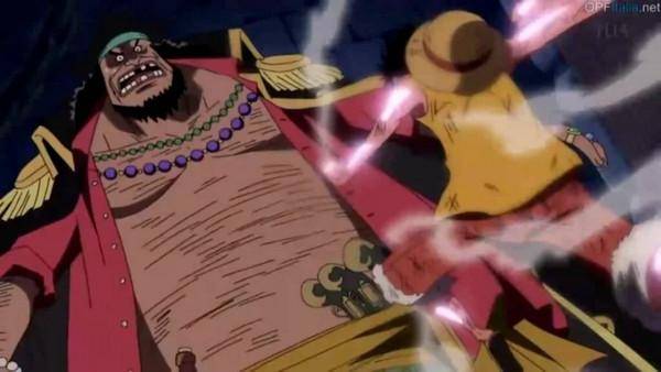 Luffy lawan Kurohige. (Dok. Toei Animation/One Piece)