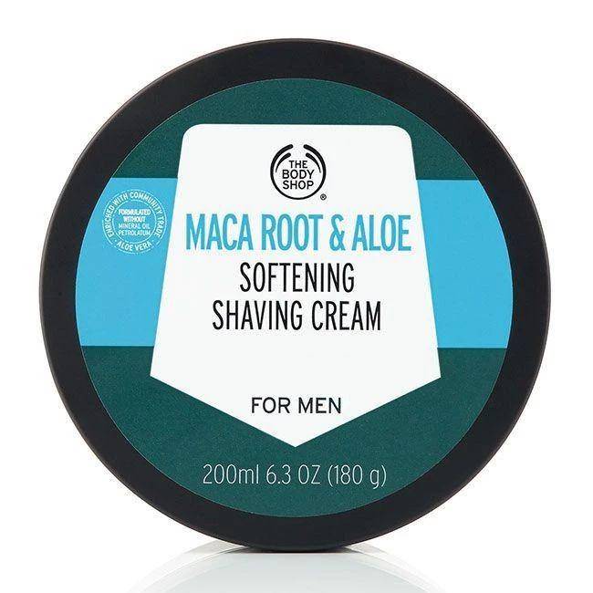 The Body Shop Maca Root & Aloe Softening Shaving Cream (shopee.co.id/The Body Shop Official)