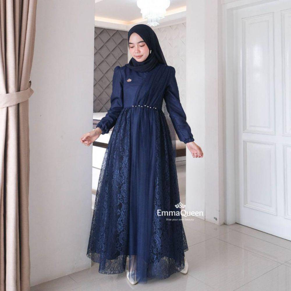 Gamis Heidy Sarimbit dari EmmaQueen (shopee.co.id/EmmaQueen Official Shop)