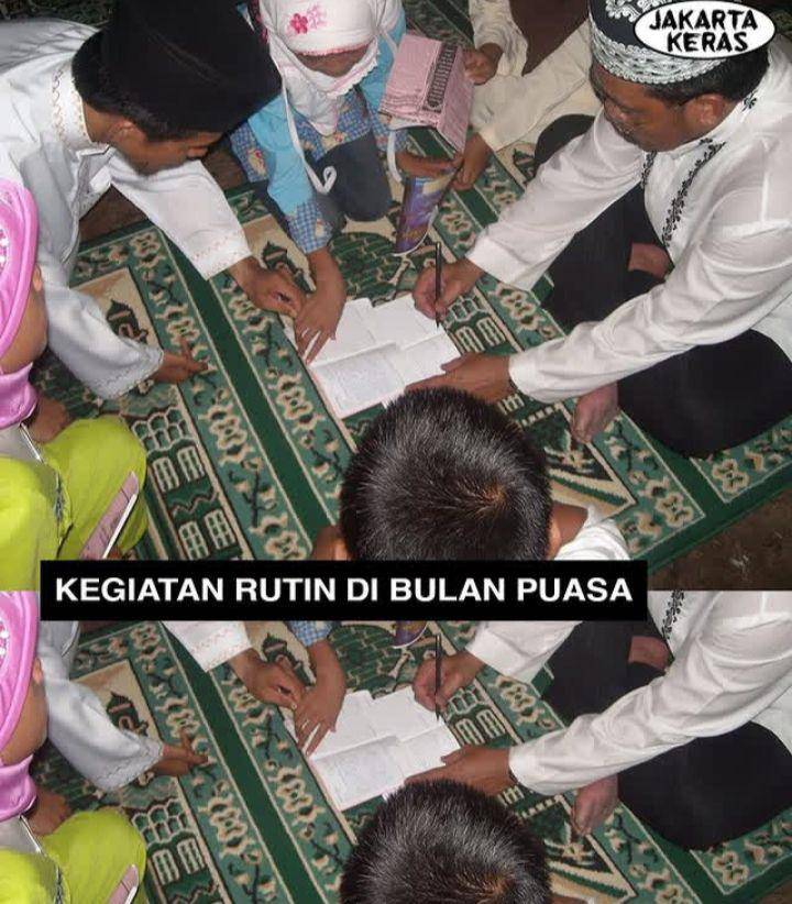 meme jurnal Ramadan (instagram.com/jakarta.keras)