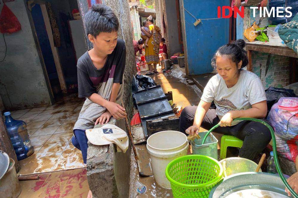 Lokasi banjir di RT 5 RW 5, Pejaten Timur, Jakarta Selatan (IDN Times/Irfan Fathurohman)