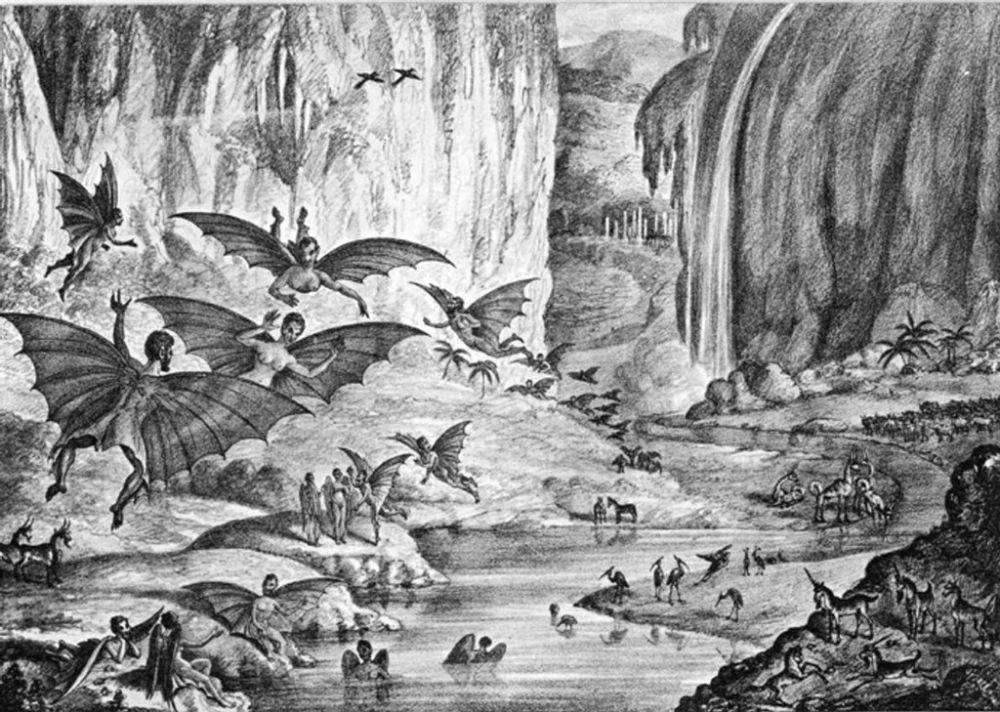 The great moon hoax (commons.wikimedia.org/JasonAQuest )