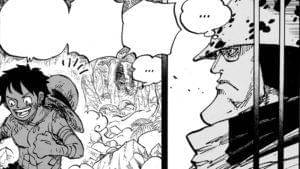 Kuma mengawasi Luffy di Desa Foosha