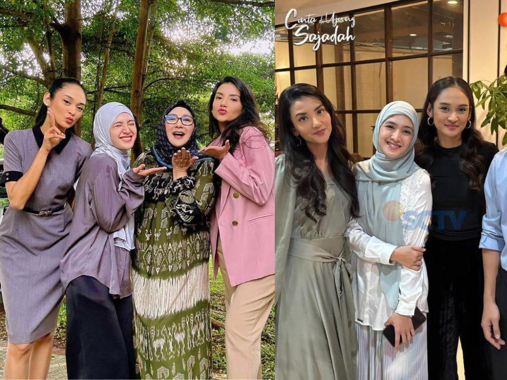 7 Potret Akrab Cut Syifa dan Pemain Sinetron Cinta di Ujung Sajadah