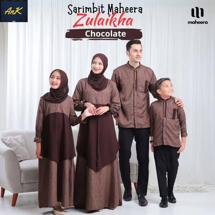 Baju Lebaran Cokelat Mahogany (shopee.co.id/Arra Original Store)
