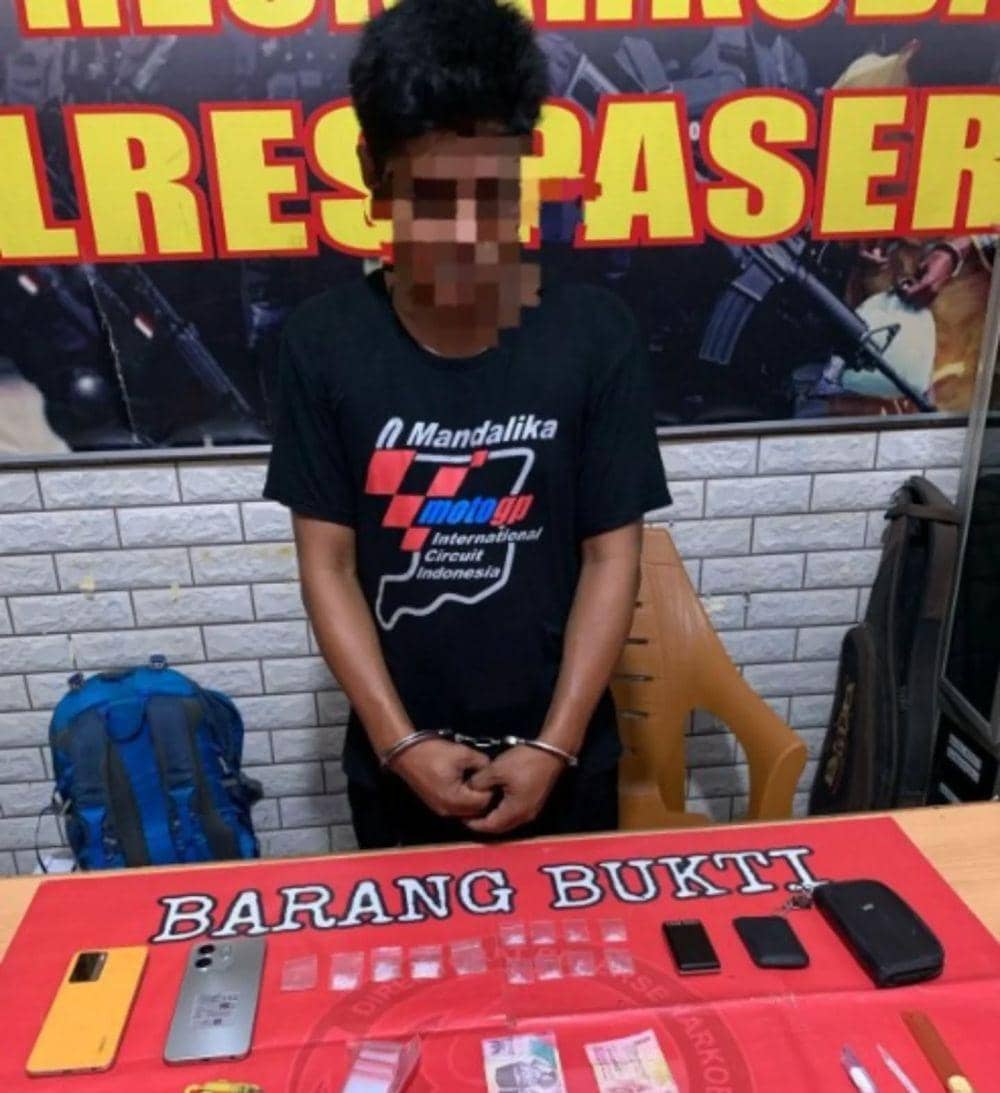 Pria di Paser ini Edarkan Sabu dari Pondok Tua Desa Jone