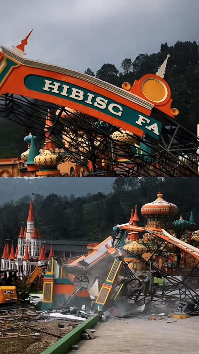 Pembongkaran Hibisc Fantasy Bogor Habsikan Waktu Dua Bulan