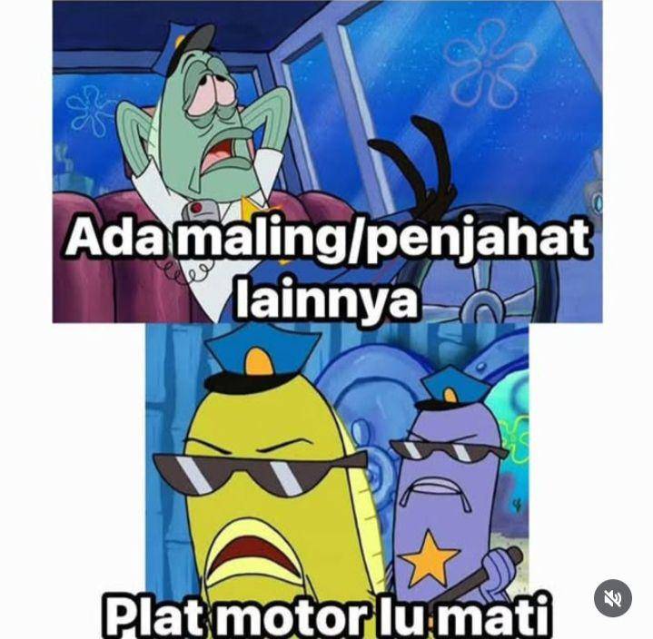 meme oknum parcok (instagram.com/one_cak)