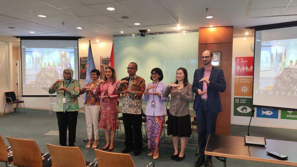 Acara diskusi jelang peringatan Hari Perempuan Sedunia di Kantor PBB Indonesia, Jakarta Pusat (IDN Times/Yosafat Diva Bayu Wisesa)