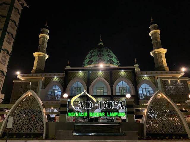 Masjid Ad-Du'a Bandar Lampung. (IDN Times/Facebook Masjid Ad-Du'a Bandar Lampung)