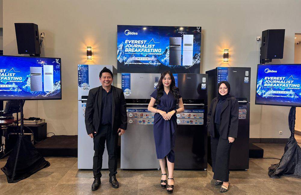 Kulkas Midea Everest Series diperkenalkan di Medan, Kamis (6/3/2025) (dok.Midea)