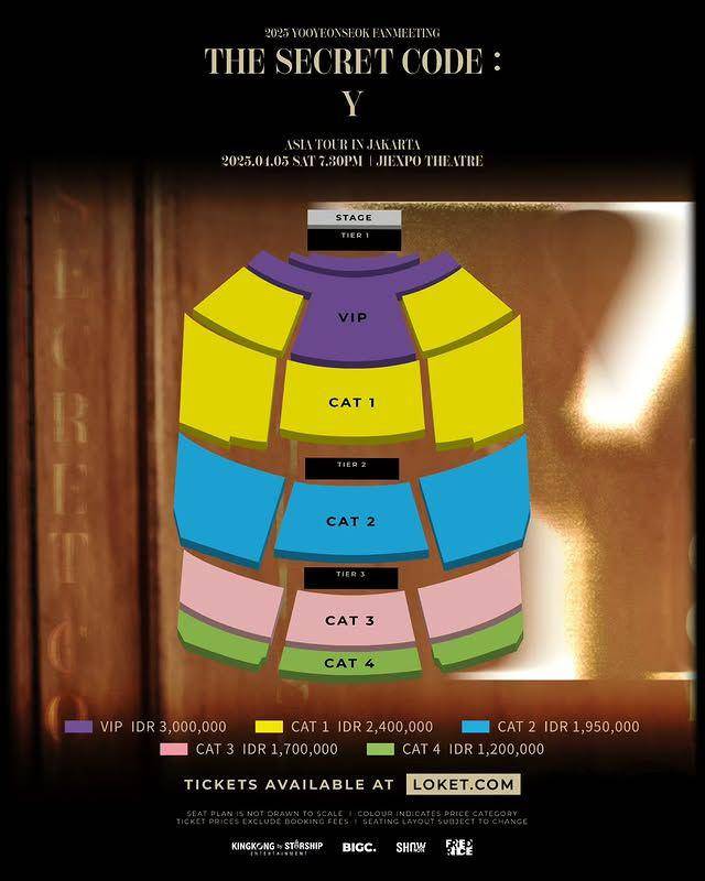 harga tiket fan meeting Yoo Yeon Seok di Jakarta 2025 dan cara belinya (Instagram.com/friedrice.live)