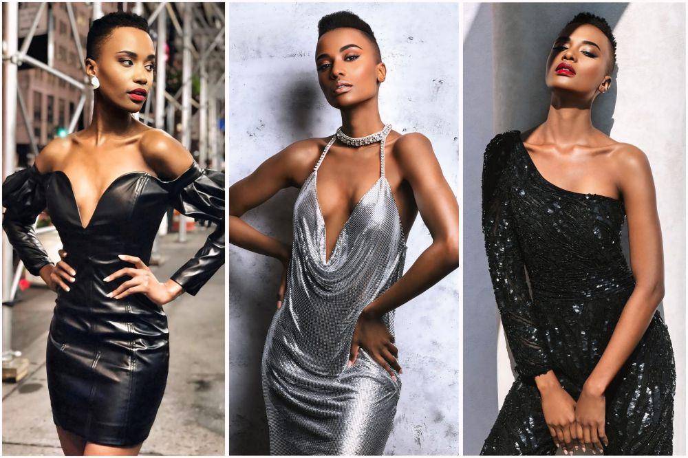 potret ide OOTD serba glossy buat kulit tan ala Zozibini Tunzi (instagram.com/zozitunzi)