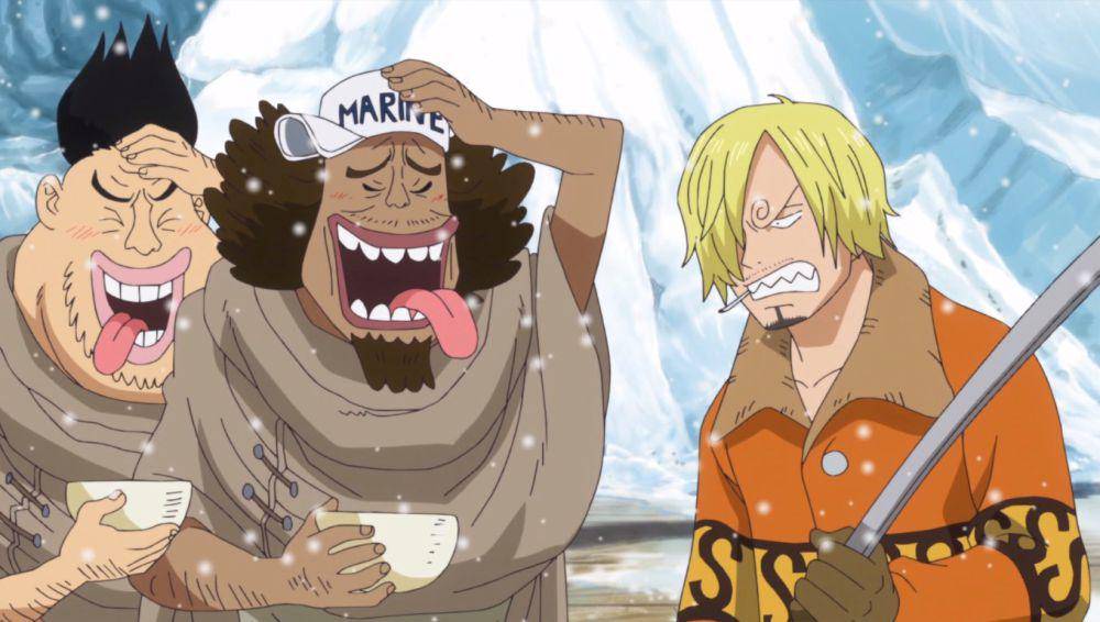 Marinir G-5 dan Sanji (dok. Toei Animation/One Piece)