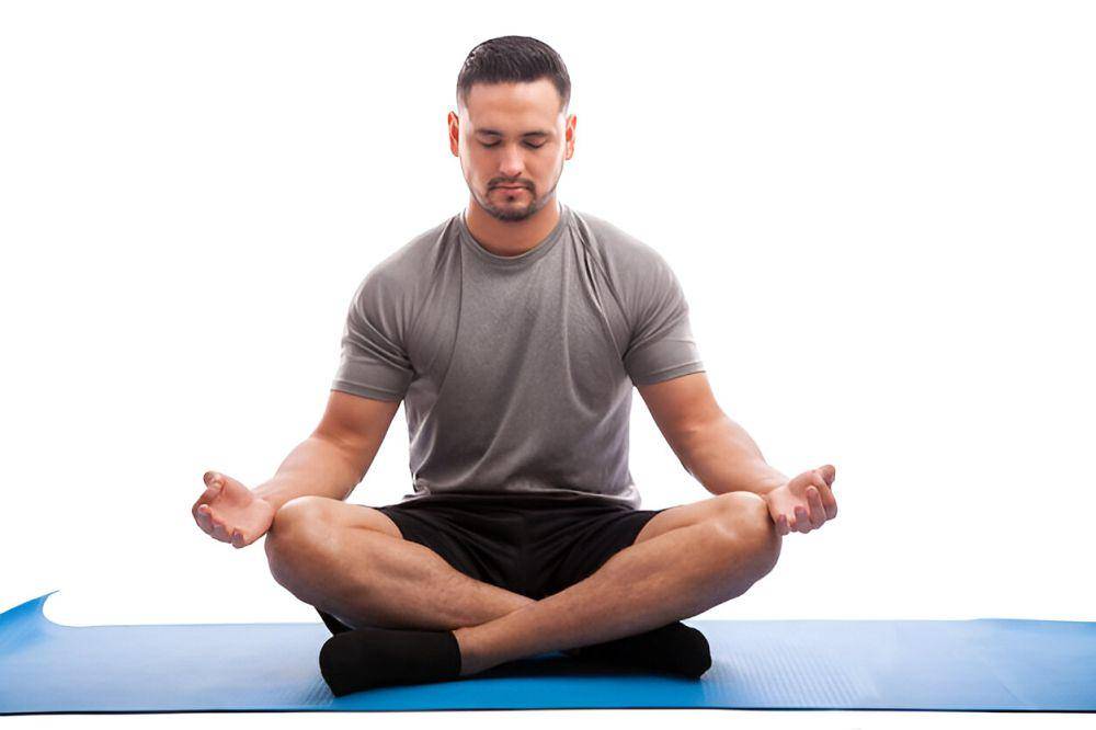 ilustrasi pria melakukan yoga (freepik.com/tonodiaz)