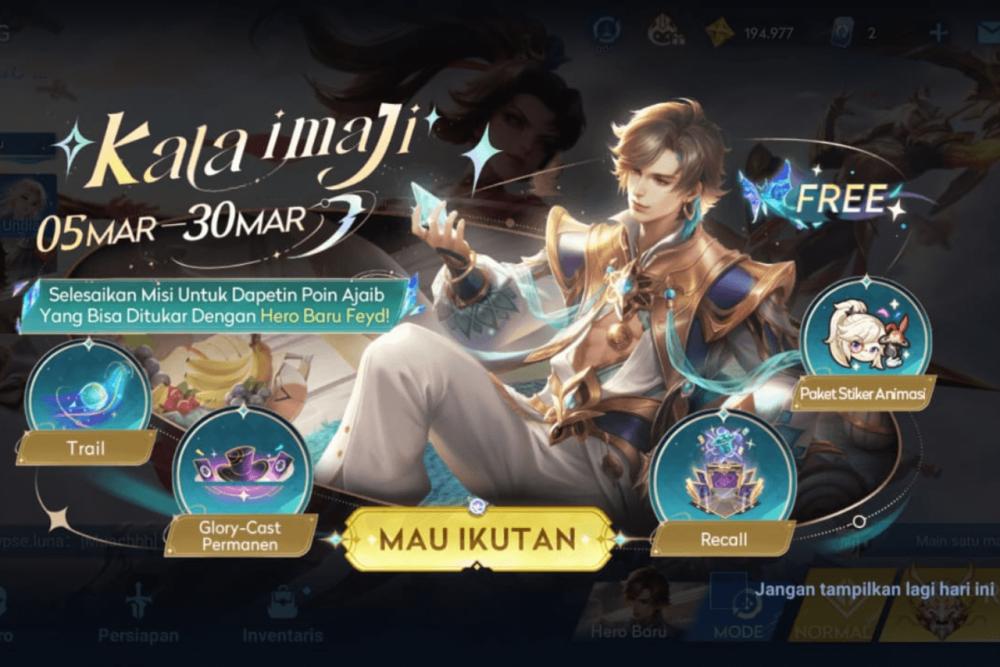 Event Kala Imaji di Honor of Kings, Free Hero Baru Feyd