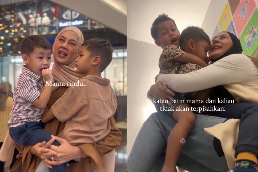 7 Potret Mesra Paula Verhoeven dan Kedua Anaknya, Rindu Bertemu