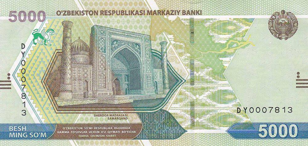 Ilustrasi Mata Uang Uzbekistani Som (UZS) (id.wikipedia.org)