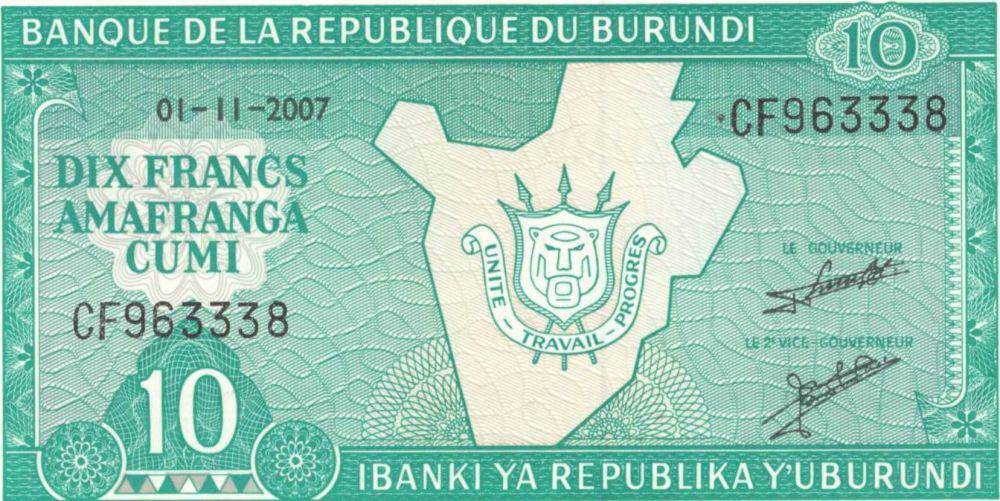 Ilustrasi Mata Uang Burundian Franc (BIF) (id.wikipedia.org)