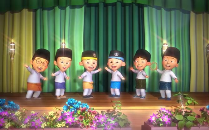 Lirik Lagu Bulan Islam Penuh Makna - Upin & Ipin