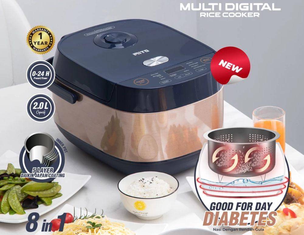 Mito Multigital Rice Cooker R7 (shopee.co.id/Mito Electronic Official Shop)