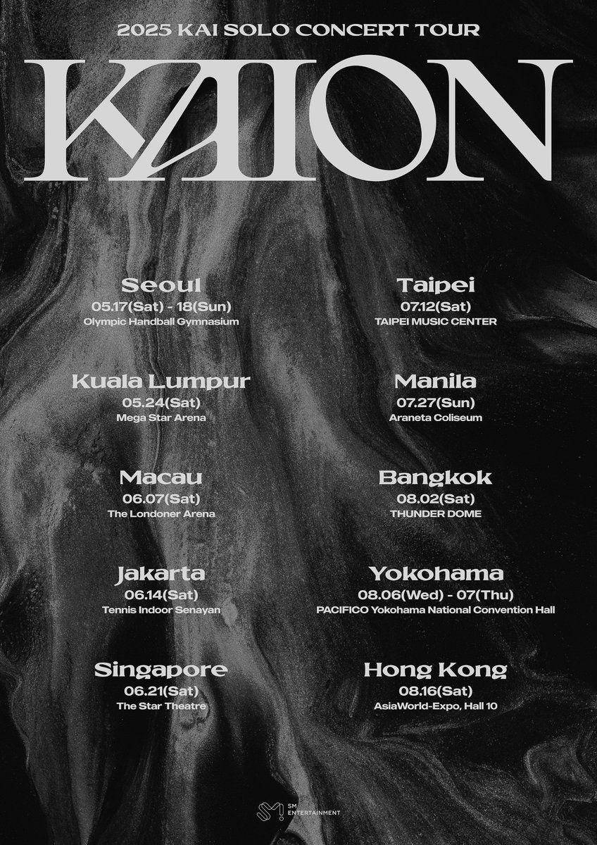 jadwal tur konser solo Kai (Twitter.com/weareoneEXO)