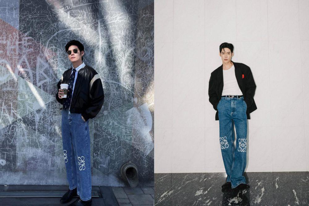 7 Inspirasi Styling Blue Jeans ala Aktor Nodt Nutthasid, Street Ready!