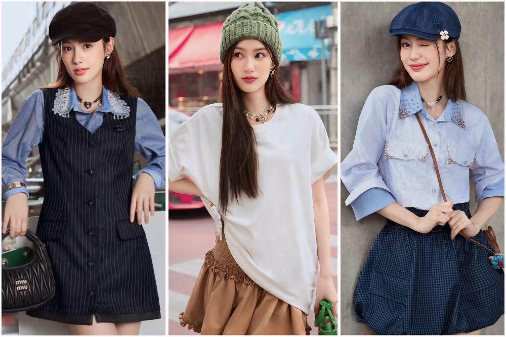 8 Ide Styling OOTD Kasual Feminin dan Topi ala Pimtha